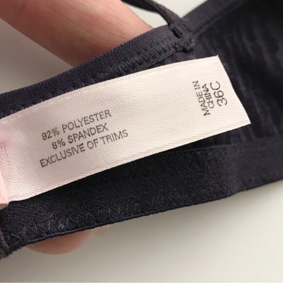 VTG Victoria Secret Balconette Shelf Corset Push Up Bra Velvet Rhinestone 36C - Picture 13 of 14